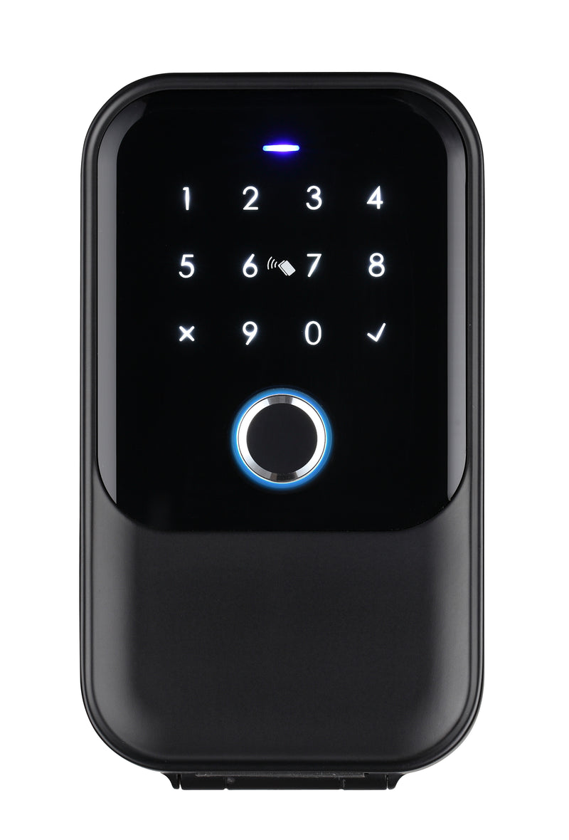 TTLock Bluetooth Smart Keybox - Keysafe supports PIN codes, Fobs, fingerprint. Flip top cover for extra protection.