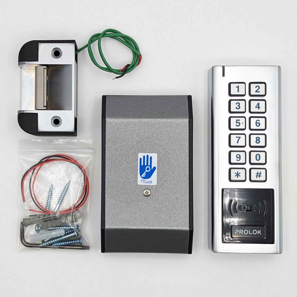 TTLock Wireless Keypad, 3v Strike and Nightlatch kit