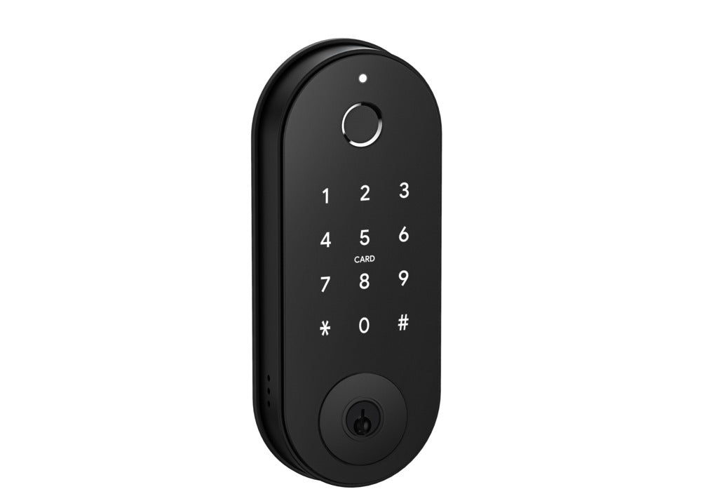 TTLock Smart Deadbolt Lock Black, Fingerprint, PIN, App