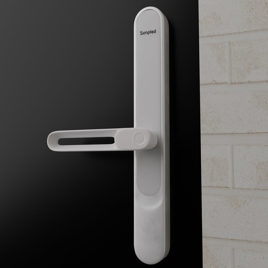 Simpled SS Slim Series Smart Lock - White