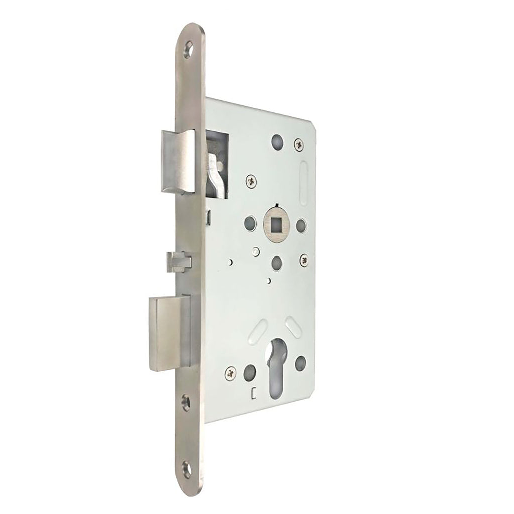 Self activating deadbolt mortice. RIGHT
Backset 55mm, Centres 72mm.
CHECK HANDING DIAGRAM before ordering.