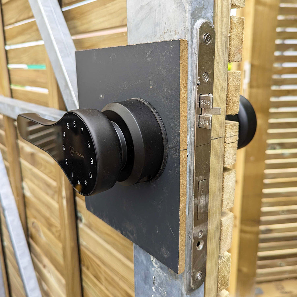 Gate Disc Lock McGrath Double Sided Gate Lock - Black -PIN, card/fob/app – RemoteLock