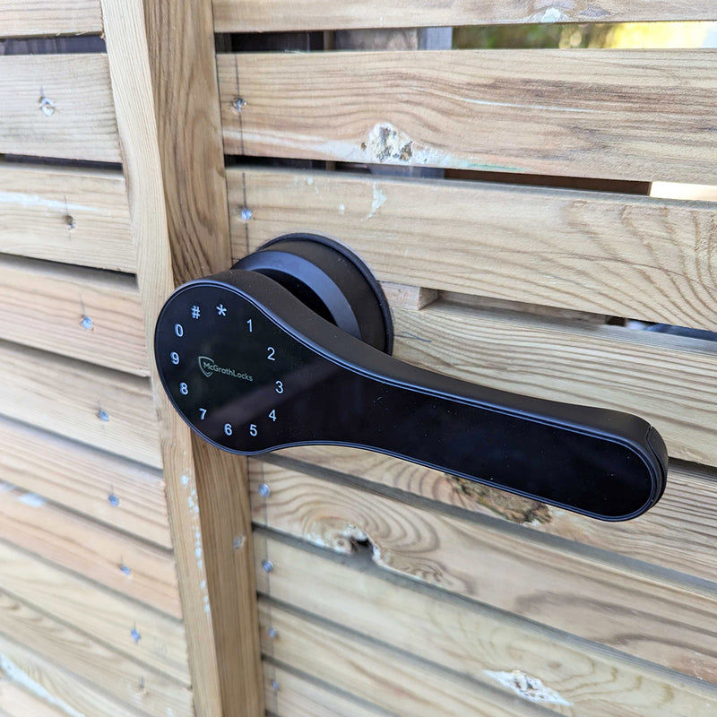 McGrath Double Sided Gate Lock - Black -PIN, card/fob/app