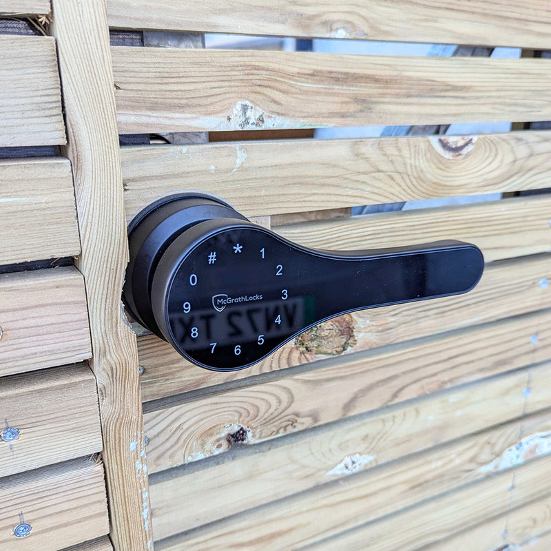 McGrath Double Sided Gate Lock - Black -PIN, card/fob/app