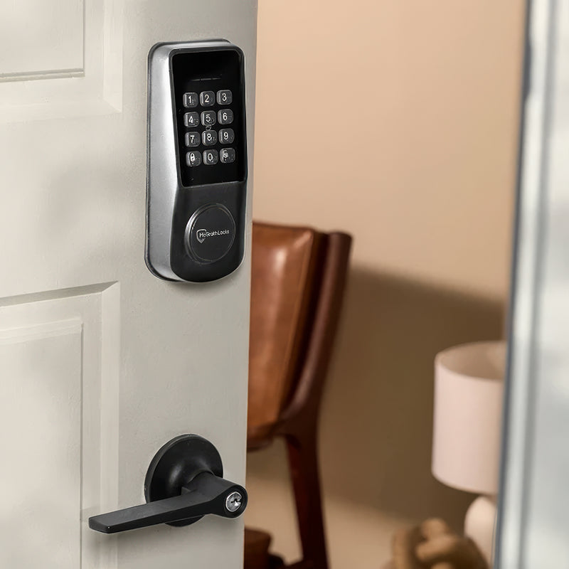McGrath Ashgrove Deadbolt Lock, Push Button, Wi-Fi, Black