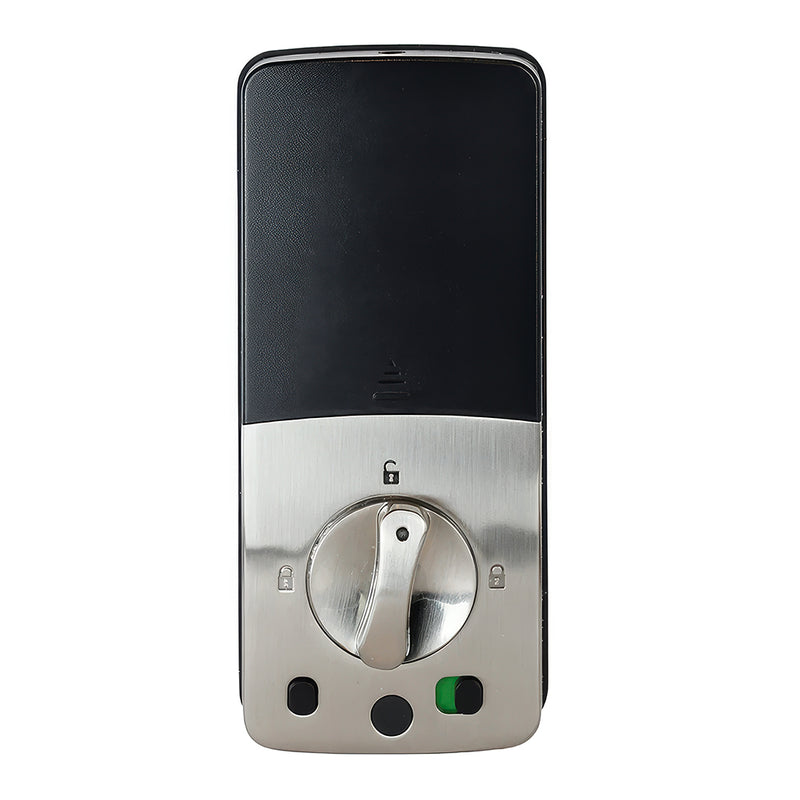 McGrath Ashgrove Deadbolt Lock, Push Button, Wi-Fi, Silver
