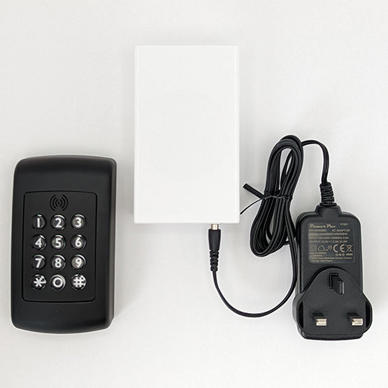 KeyinCode 12v keypad lock controller with Mifare & Readypin - UK adapter