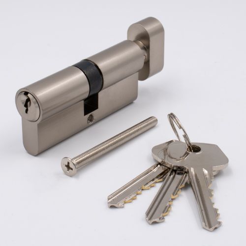 Euro Keyed Cylinder Key/Thumbturn 60mm
