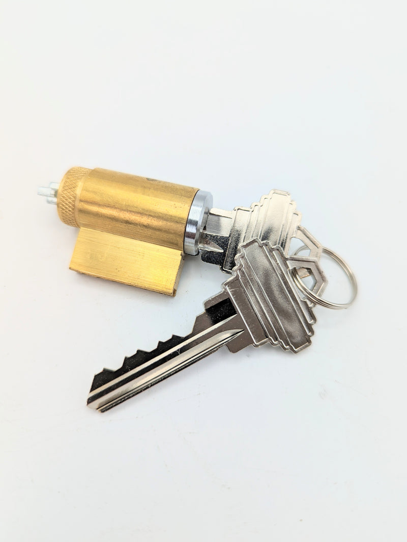 Replacement keyed cylinder for 4500 series lock.